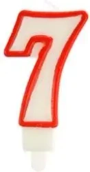 Świeczka 7 czerwona - Arpex