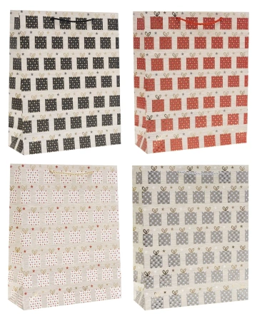 Torebka prezentowa S Boże Narodzenie mix - Rozette