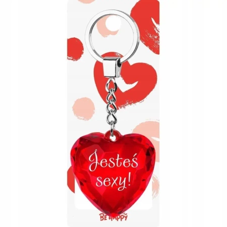 Brelok serce Jesteś sexy! - Be-Happy Gifts