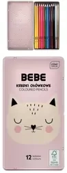 Kredki ołówkowe 12 kolorów BB Girl - INTERDRUK