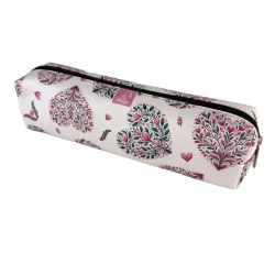 Piórnik szkolny młodzieżowy prostokąt kostka Serca - EV-Corp