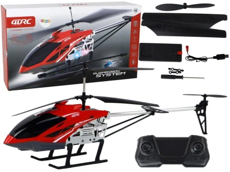 Helikopter zdalnie sterowany czerwony - Leantoys