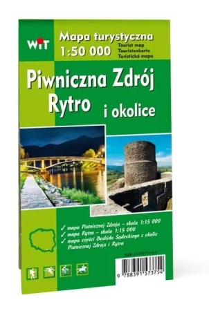 Mapa turystyczna - Piwniczna Zdrój, Rytro... WIT - praca zbiorowa