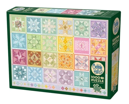 Puzzle 1000 Patchwork z gwiazdami 112196 - Cobble Hill