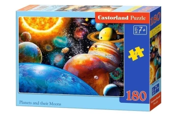 Puzzle 180 Planets and their Moons CASTOR - Castorland