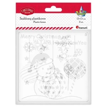 Szablony plastikowe 130x130mm 2szt - Titanum