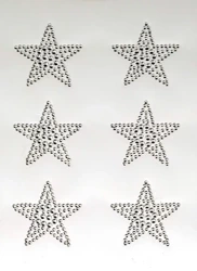 Dżety samoprzylepne gwiazdki 6szt - Brewis