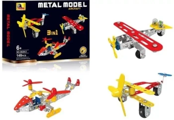 Zestaw konstruktor metal 3w1 Aircraft - Merkpol