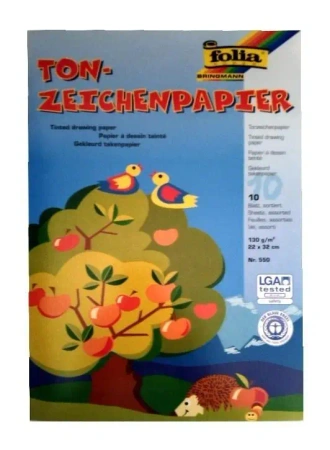 Teczka z papierem kolor 130g/m2 10 arkuszy - Galeria Hobby