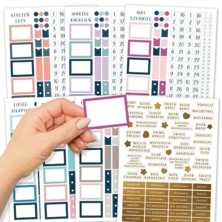 Naklejek do planerów i Bullet Journal 7 arkuszy - Zanotuj Mnie