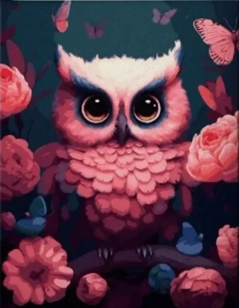 Diamentowa Mozaika Sowa różowa NO-1009989 - Norimpex