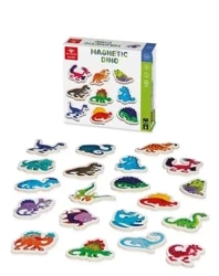 Magnetyczne drewniane magnesy Dinozaury 20 sztuk - Dal Negro