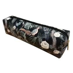 Piórnik szkolny młodzieżowy prostokąt kostka Botanique Pawie - EV-Corp