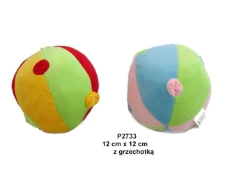 Piłka grzechotka 12cm MIX - Sun-Day
