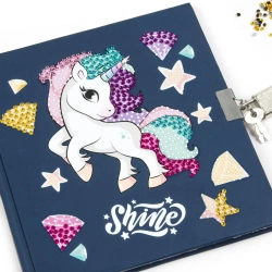 Pamiętnik z kłódką+długopis 3 kol Jednorożec 14 - DERFORM