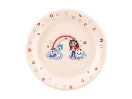 Talerzyki Koci Domek Gabi 23cm 6szt - PartyDeco