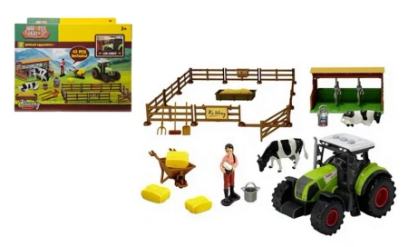 Zestaw rolniczy traktor ze światłem i dźwiękiem - SWEDE