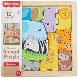 Fisher-Price Zwierzątka Drewniane puzzle Układanka
