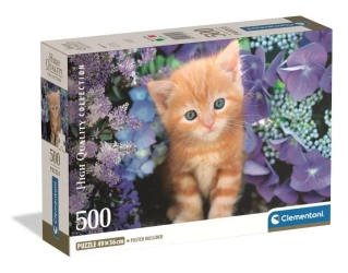Puzzle 500 Gattino Rosso - Clementoni