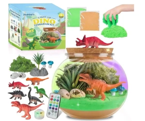 Terrarium Świecące z Dinozaurami Kreatywny Zestaw Edukacyjny - Norimpex