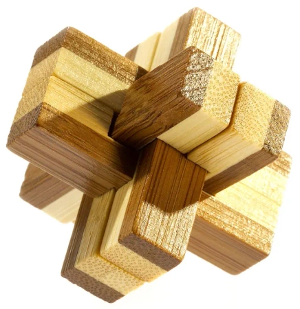 Łamigłówka 3D Bamboo Knotty poziom 3/4 - EUREKA 3D