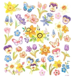 Naklejki kwiaty 35szt - Dalprint dpCraft