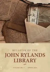 Bulletin of the John Rylands Library 100/1 - Schurink Fred