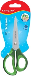 Nożyczki dziecięce KEYROAD miękki uchwyt 15,5 cm 1szt.mix