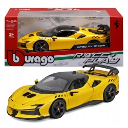 Bburago Ferrari SF90 XX Stradale 4.0 V8 1:24 model Bburago 18-26032 ŻÓŁTY SAMOCHÓD - Bburago