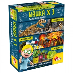 Zestaw Nauka x3 zostań naukowcem I'm a genius 304-PL82131 - Lisciani