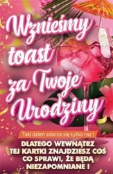 Karnet Urodziny z nakładką na butelkę - YEKU