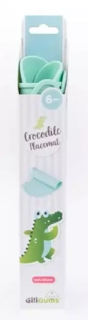 Podkładka silikonowa Krokodyl miętowa - Giligums