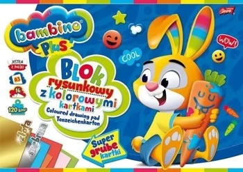Blok rysunkowy kolor A3/16K Plus (10szt) BAMBINO - ST-MAJEWSKI