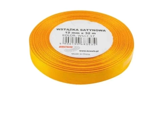 Wstążka satynowa żonkilowa 12mmx32m - Brewis