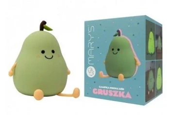 Lampka nocna LED gruszka zielona