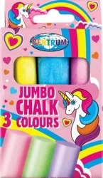 Kreda kolorowa Jumbo Unicorn 3szt 80390 - Centrum