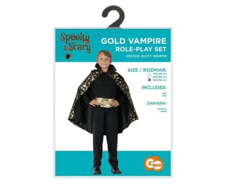 Strój dla dzieci Złoty Wampir rozm. 130/140cm - Godan