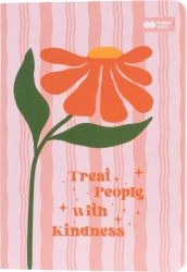 Notes szyty A6/32K kratka Bloom boho HAPPY COLOR - GDD