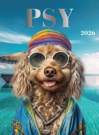 Kalendarz 2026 wieloplanszowy 24x34cm AI Psy - Artsezon