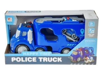 Auto z kontenerem i 2 autkami policyjnymi światło - ADAR