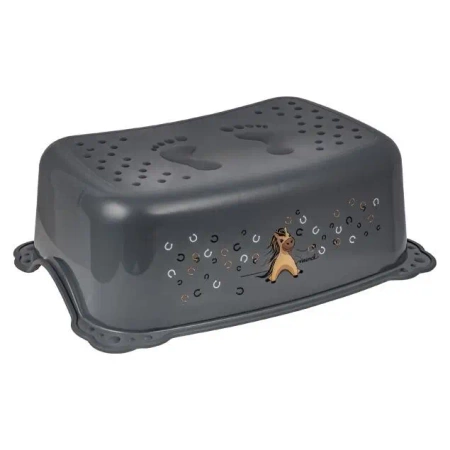 Podnóżek Konik Minimal stalowy szary - Maltex