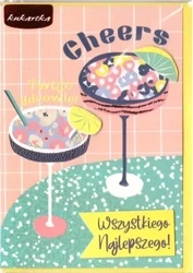 Karnet B6 Najlepsze życzenia drink - Kukartka