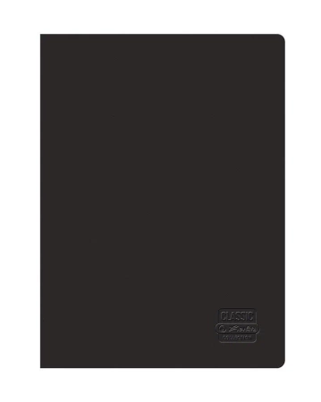 Zeszyt A5/60 kratka Rainbow Classic czarny (10szt) - HERLITZ