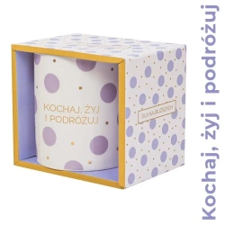 Kubek prezentowy Kochaj, żyj i podróżuj - Be-Happy Gifts