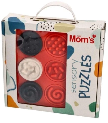 Puzzle sensoryczne kółeczka kontrastowe - Mom's Care