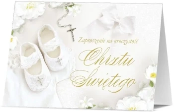 Zaproszenie Chrzest (10szt) - Pan Dragon