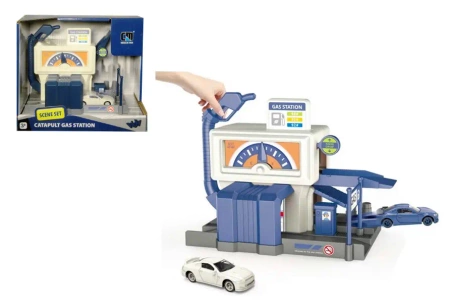 Stacja benzynowa z wyrzutnią autka - SWEDE