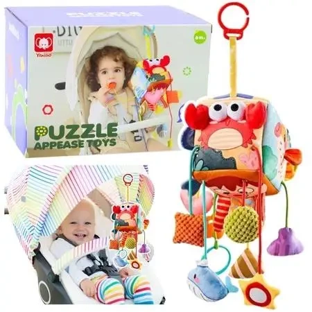 Kostka sensoryczna zawieszka do łóżeczka - Leantoys