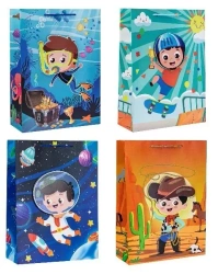 Torebka dziecięce hot-stamp 31x42x12cm mix ROZETTE