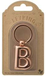 Metalowy brelok do kluczy litera B Keyring - IF